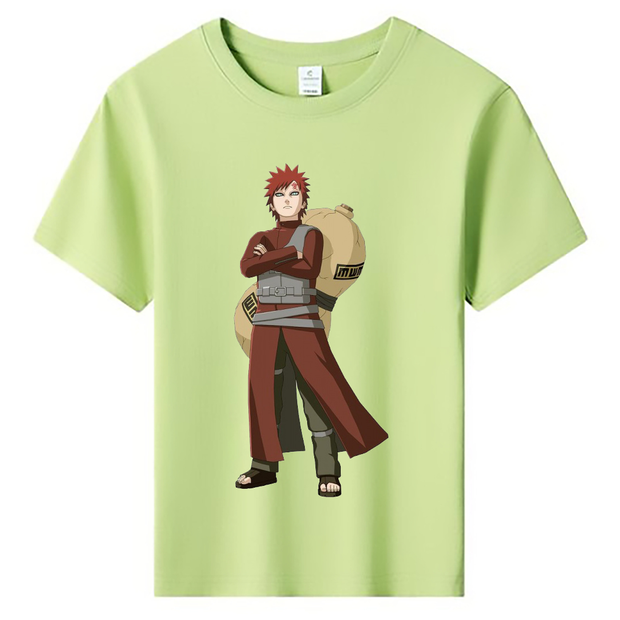 （画像用） NARUTO -ナルト- ガアラ Gaara 綿100％キッズTシャツ（フロントプリント）